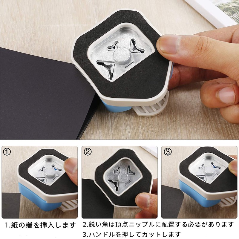 Jingelmall Corner Cutter Kadomaru 10mm 7mm 4mm 3WAY DIY Project
