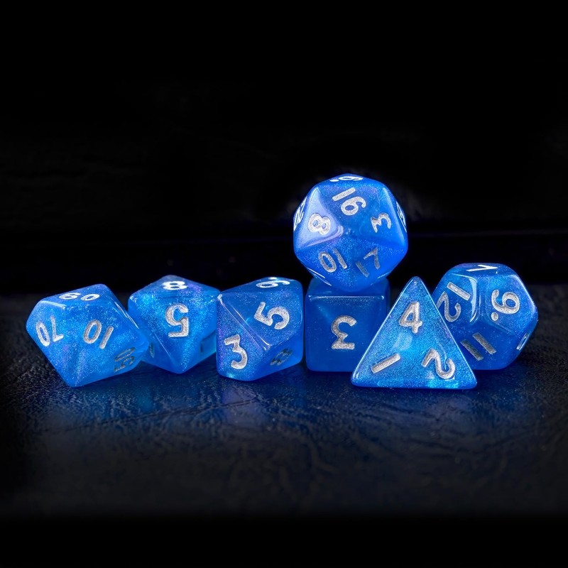 Moonstone 10mm Mini DND Dice Set for MTG RPG Dungeons