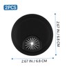 FELTECHELECTR 2 PCS Computer Desk Cable Hole Covers Brushed Texture