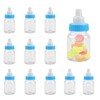 HERCHR Candy Box 12 Bottles Blue, Baby Shower Decoration Boy,
