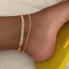 Wedity Cuban Chain Ankle Layered Ankle Bracelets Summer Beach Foot