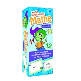 Karteibox Mathe Klasse 4: mit 400 farbigen Karteikarten und tollen Stickern