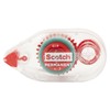 Scotch Double Sided Tape Runner, 0.27 in x 26 ft.,