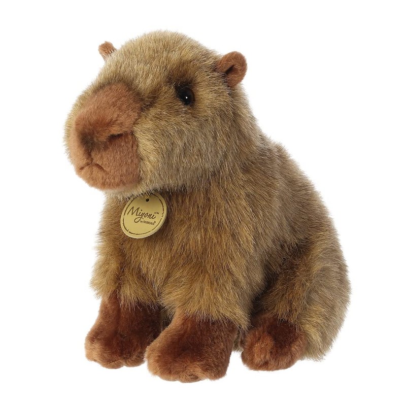Aurora 26385, 26375, MiYoni Capybara, 9In, Eco-friendly soft toy, Brown