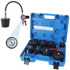 TYRAREX Turbo System Leakage Tester Kit with 4 Pairs of Stepped Adapters 1-3/8" to 3-1/2", Turbocharger Boost Leak Tester Kit for Most Vehicles