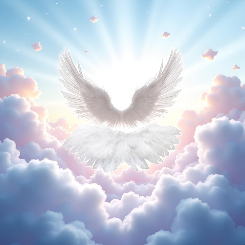 1 Pc White Mini Black and White Angel Feather Wings