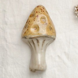 Kim Wallace Ceramic Wall Hanging - Mushroom Medium, Honey