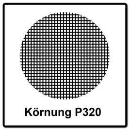 Mirka Abranet Grille Mesh Discs Grip P320 Diameter 150 mm (Pack of 50)