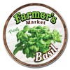 SignMission Circular Rigid Plastic Sign 12" Tall - Farmer's Market