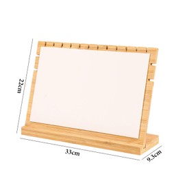 YQWIN Necklace Display Bamboo Necklace Display Stand Necklace Stand Chain Necklace Holder Pendant Necklace Wood Jewelry Holder Rack Chain Jewelry Rack Organizer for Selling Show Jewelry Organizer