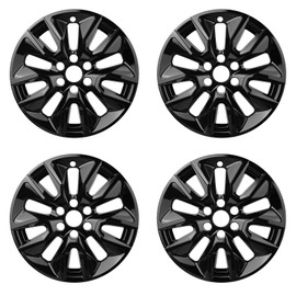 TULALUX Wheel Skins Compatible with Chey Silverado 1500; Tahoe; Suburban 2019-2024; 20 inch Premium Wheel Covers; Set of 4 Packs (Black)