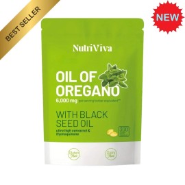 Oil of Oregano Softgels with Black Seed Oil - 6000mg per serving