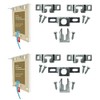 Anti Theft Security Picture Hangers Kit Spring Lock Quick Release