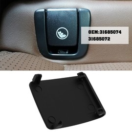 SG Store Cover Cap for Isofix Attachment Rear Child Seat 31685074 31685072 Compatible with Volvo S90 V90 S60 XC40 XC60 Black
