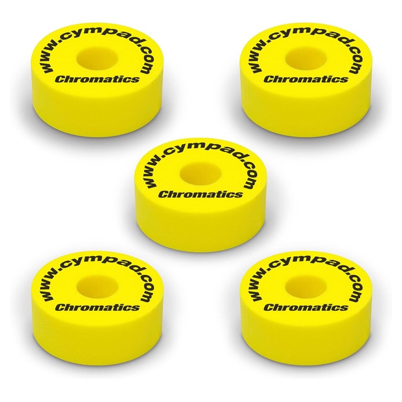Cympad Chromatics cymbal felt set, 40 mm, 5 pieces, yellow
