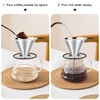 FACIACC Pour Over Coffee Dripper, Professional Stainless Steel Coffee Filter,