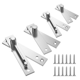 （I Shape 2PCS） Heavy Duty Pivot Hinge for Wood Door,with 360 Degree Rotation, XBLWIN Stainless Steel Hidden Door Hinge for Secret Door, Invisible Pivot Door Hardware for Bookshelf.