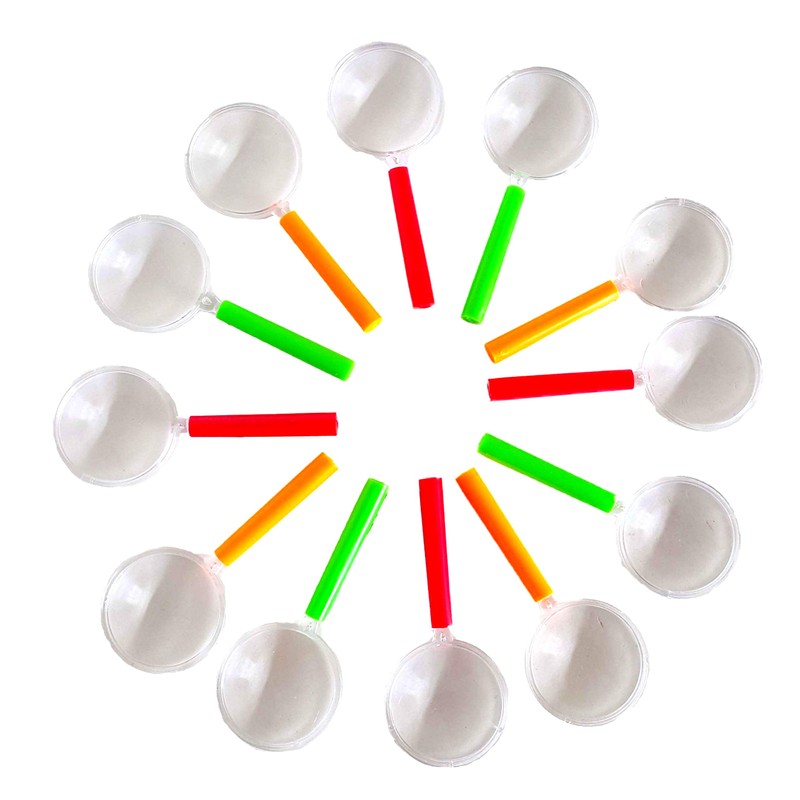 Children's Magnifying Glasses, Party Accessories, by Dondor (12 Pack)