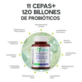 Probiticos 120 Billones Y 11 Cepas Para 60 Das (60 Cpsulas)  Con Prebiticos, Inulina De Agave, Lactobacilos Y Aloe Vera (sbila)  Probioticos Para...  
