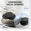 Spunspon 100-Count Facial Sponges Compressed Natural Cellulose Sponge Round Shape