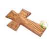 Holy wall cross made of olive wood | Plain wooden