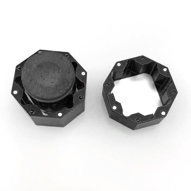 Cue Chalk Box Holder Aluminium Alloy Octagonal Universal Billiard Chalk