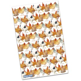 Emma Ball Tea Towel - Chickens