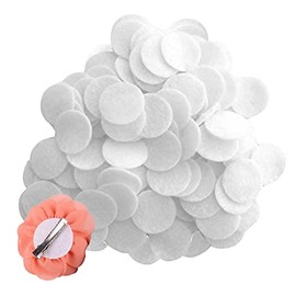 1000PCS Felt Circles 1 Inch White Round Shapes Craft Fabric Felt Pads for DIY Projects & Crafts Sewing Glue Make Hair Accessories Scentsy Wax Samples