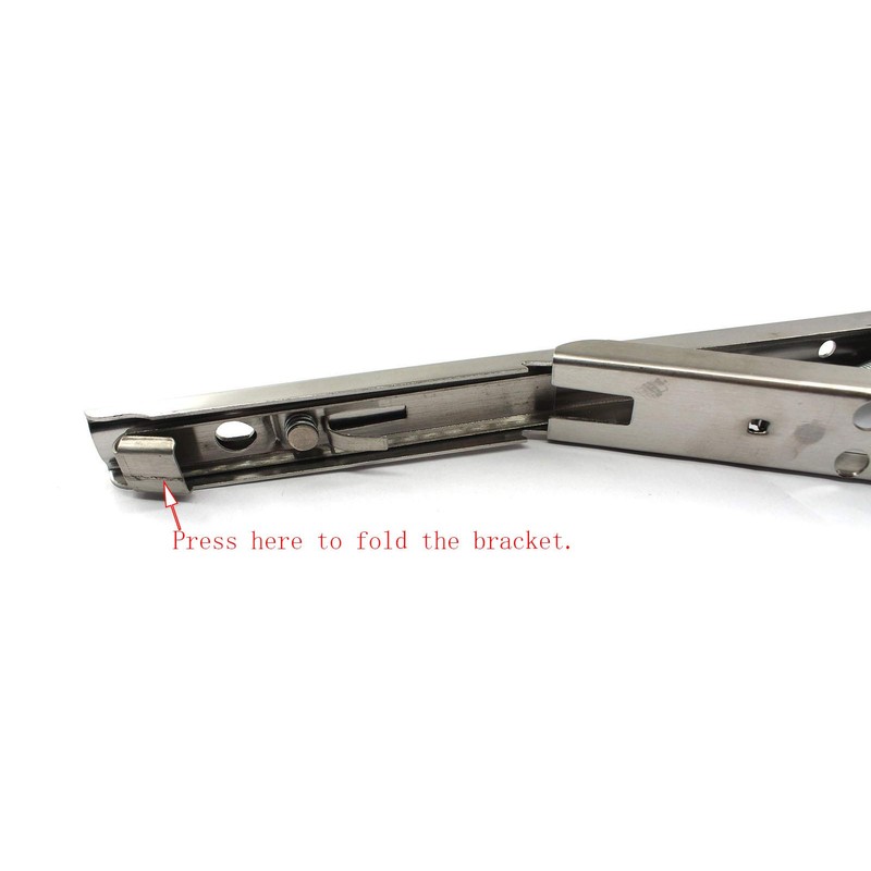 304 Stainless Steel Foldable Heavy Duty Shelf Bracket Wall Mounted