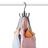 Metal Carrier Top Hanger Bra Organiser, Rotating Space Saving Hanger,