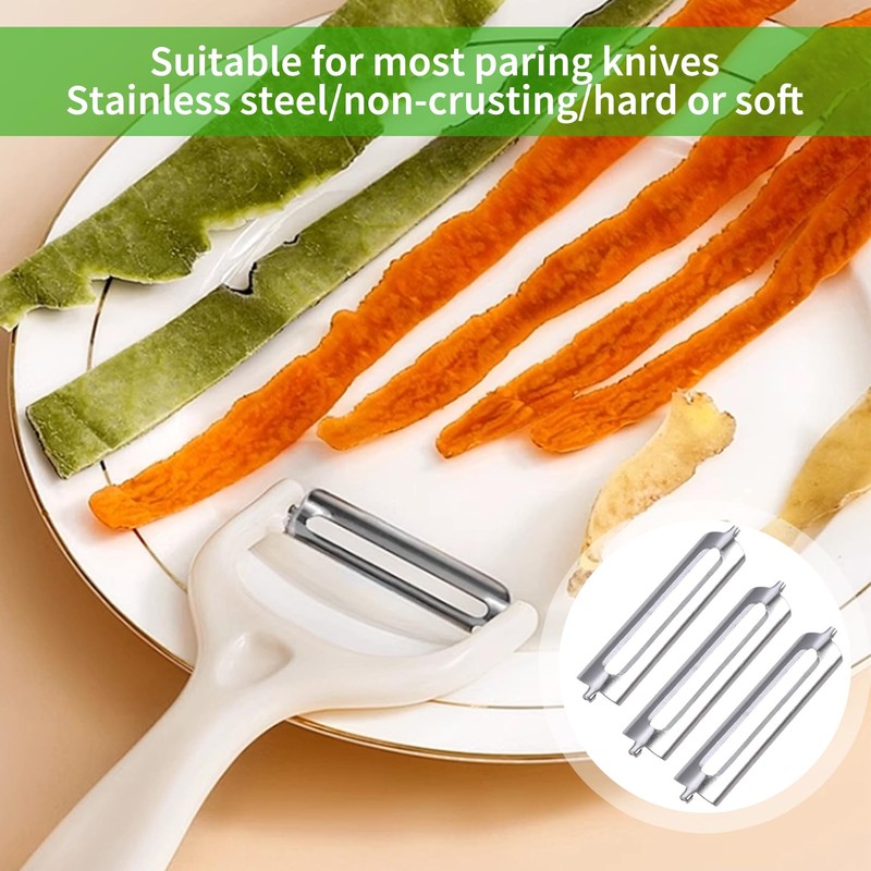 3 PCS Stainless Steel Sharp Potato Peelers