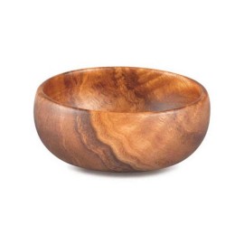 Zero Gravity Hawaii Acacia Hardwood Round Calabash Bowl, 4-Inch by 1.5-Inch from Maui, Hawaii