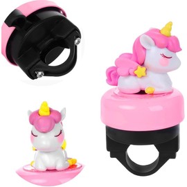 GROVBLE Bicycle Bell Children Girls Bicycle Bell Unicorn Adjustable Size Bicycle Accessories Bicycle Safety Horn