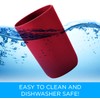 Modern Slim Red Utensil Holder Caddy | Rust Proof and