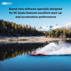 TOYTENSI 40A 2-4S Water Cooling Brushless Marine ESC for RC Boat with 3.5mm Bullet and XT60 connectors