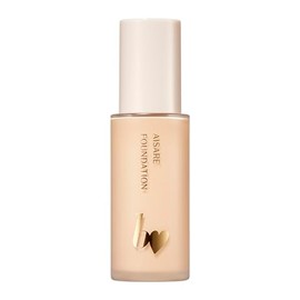 b idol Loved Foundation 02, Natural Beige, 0.9 fl oz (28 ml), Liquid Foundation, Glossy Skin, Transparent, Moisturizing, SPF