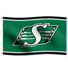 Saskatchewan Roughriders Flag Deluxe Silk Fabric Fans Support CFL Team