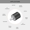 sourcing map 4pcs M4 Vibration and Damper Holder Rubber with
