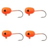 Northland Fishing Tackle High-Ball Floater Jig, Orange, #1 Hook, 4/Cd