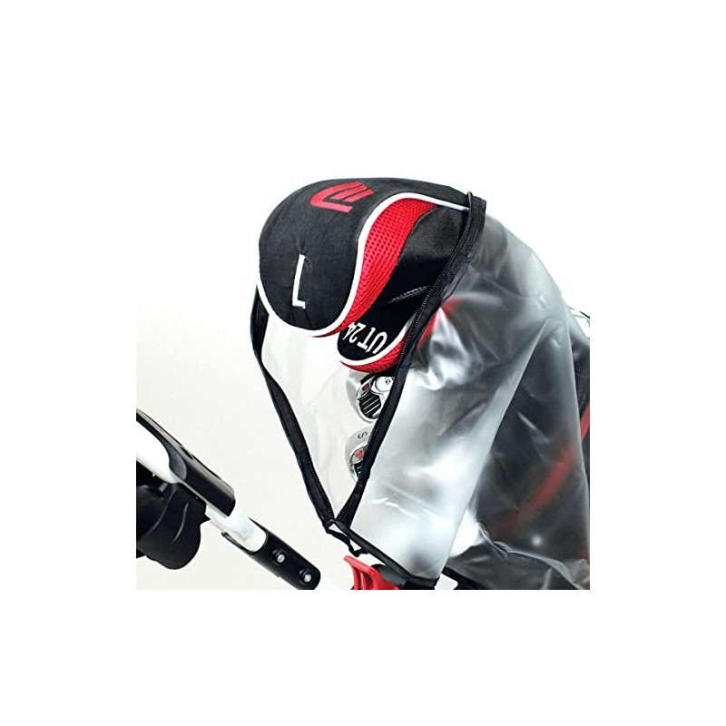 (One Size, Black) - Clear Bag Mac With Zip