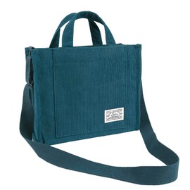 Klfoho Corduroy Tote Bags for Women Satchel Bag Stylish Tote Handbag Large Capacity Shoulder Travel Bag Satchel Strap Purse (Green, S)