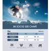 CAOZITOU 2 Pairs Ski Socks for Mens Women 6-9, Merino