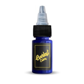 Everlast Tattoo Ink - Premium Organic Tattooing Pigment - Perfect for Outlining or Shading - Deep Blue - 2oz