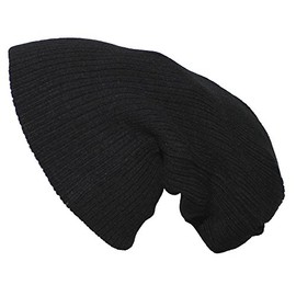 Pro Company Extra Long Knitted Beanie Hat Black