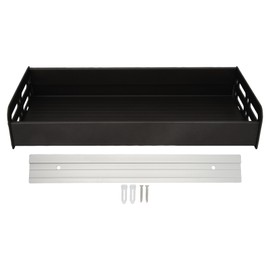 Floating Shelves Space Aluminum Wall Mounted Decorative Storage Shelf for Kitchen Bathroom Living Room Bedroom Black