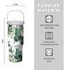 30 Oz Butterfly Tumbler with Handle and Straw, Butterfly Tumbler