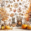 FYSUIMU 8 Sheet Fall Woodland Animal Wall Decals Autumn Forest