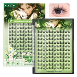 Lash Extension Kit LC Curl DIY Eyelash Extension Natural Look Faux Mink Lash Clusters With Bottom Lashes, 10-12mm Individual Lashes With Lash Remover & Glue for Self Use (Big Box with Glue & Remover)