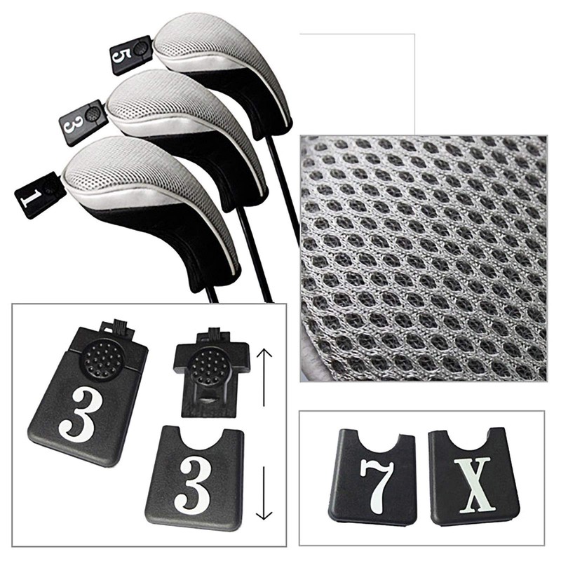 Andux Golf 460cc Driver Fairway Wood Club Head Covers 3pcs/Set