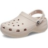 Crocs Womens Classic Platform Clog, Quartz, 6